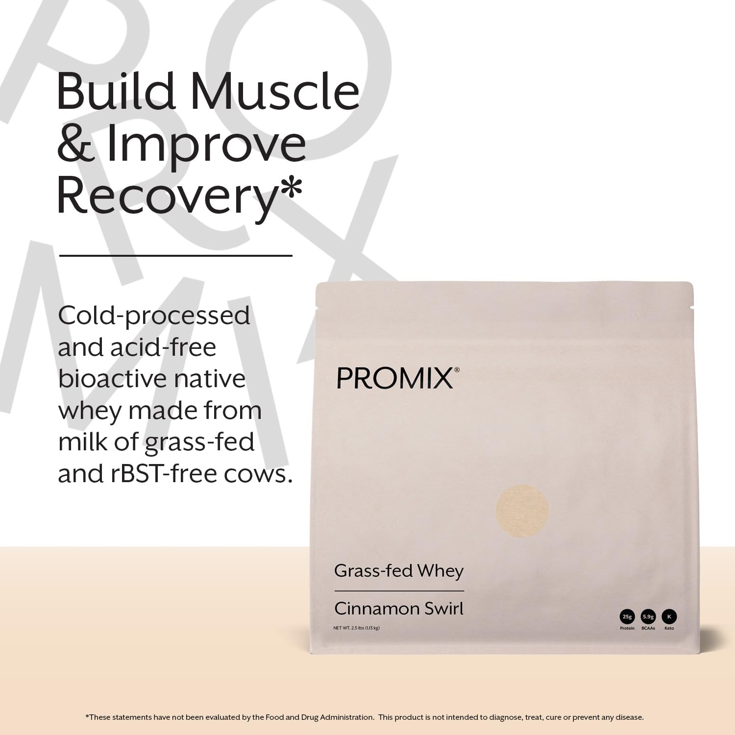ProMix Nutrition powder in a glass shows easy post-workout shake blending.
