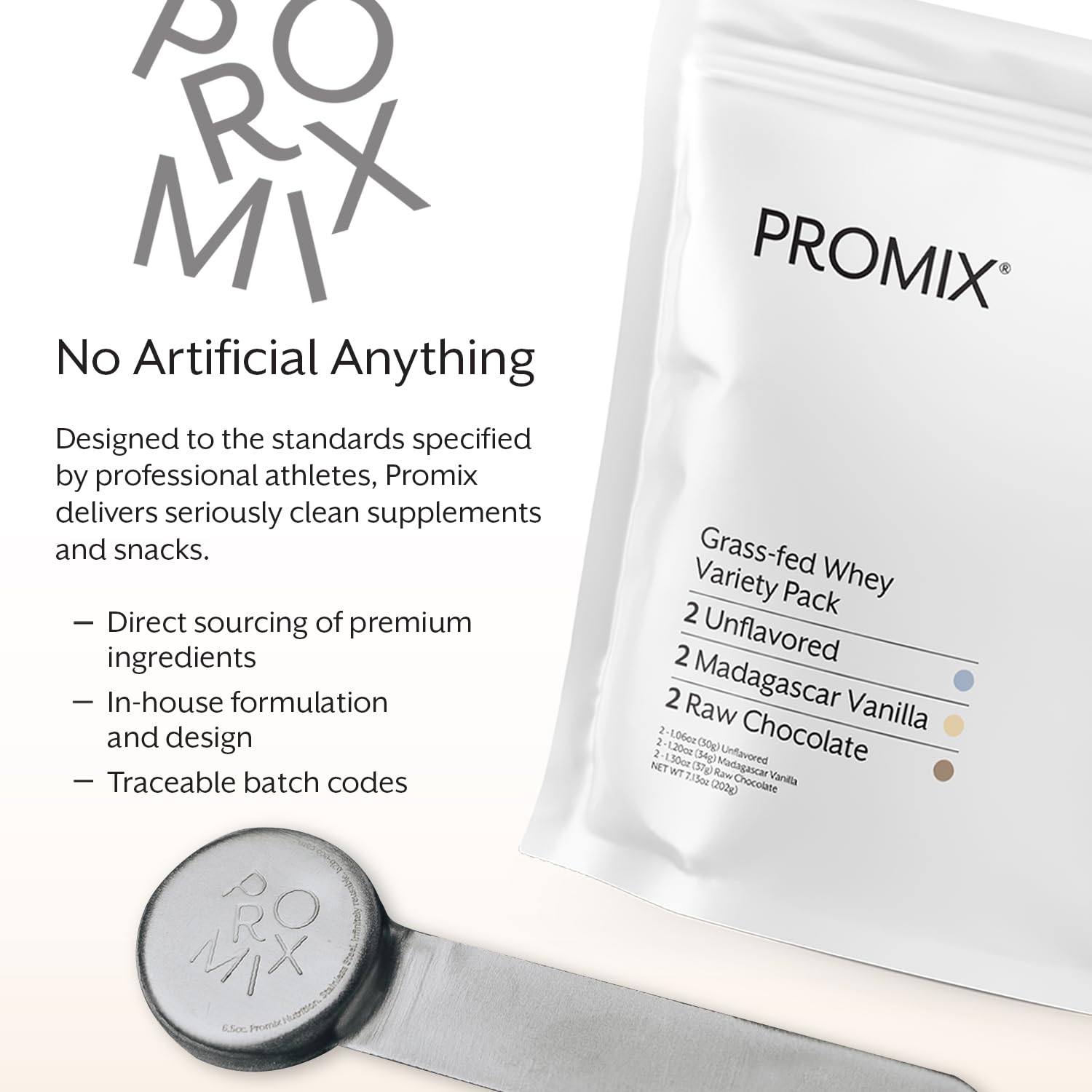 Promix Whey Powder Vanilla and Chocolate flavor pack images