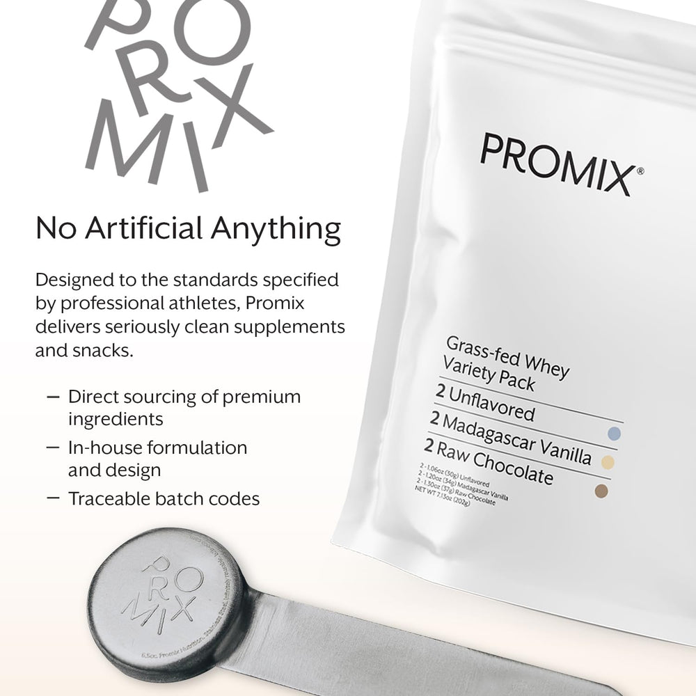 Promix Whey Powder Vanilla and Chocolate flavor pack images