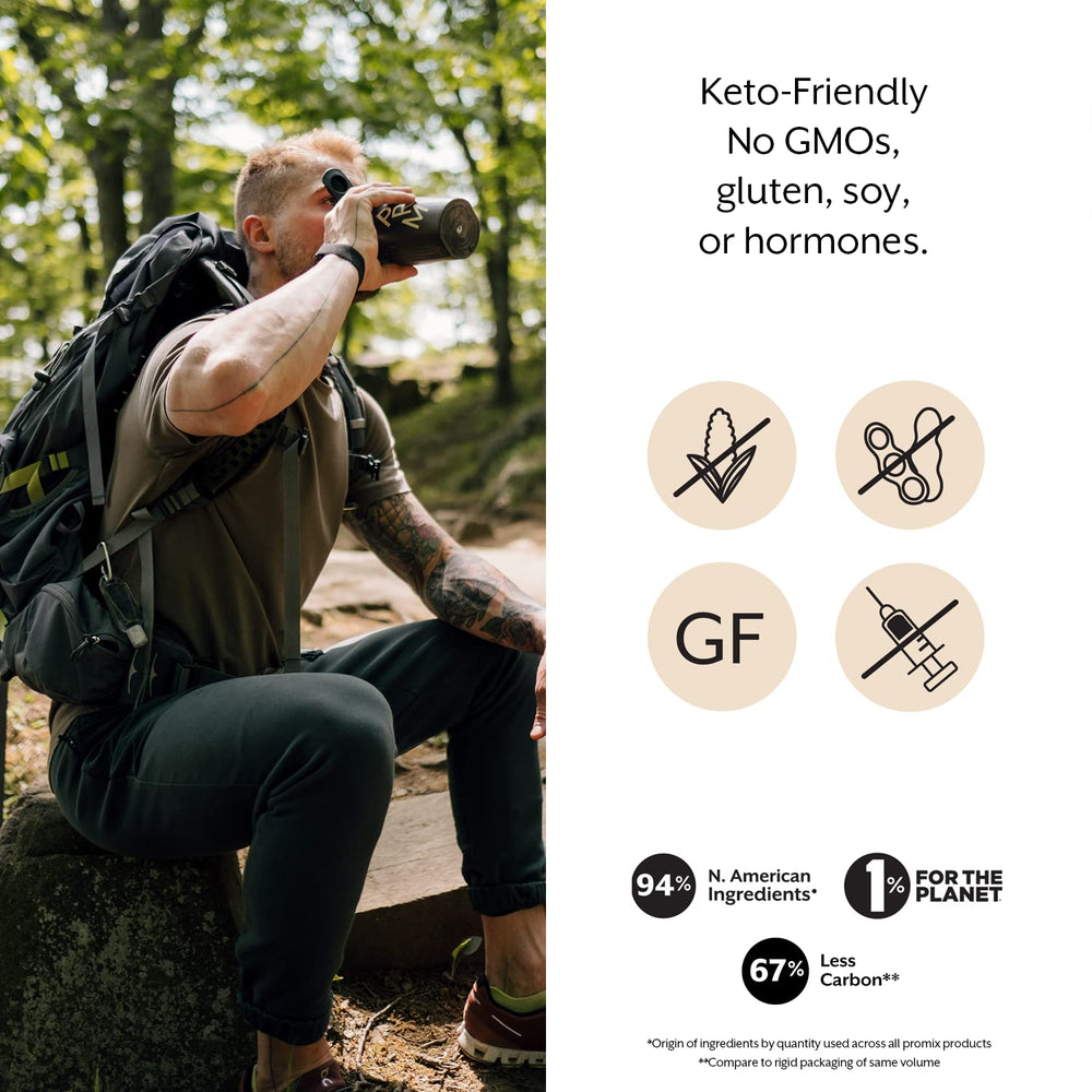 Promix whey protein shake prepared in a glass