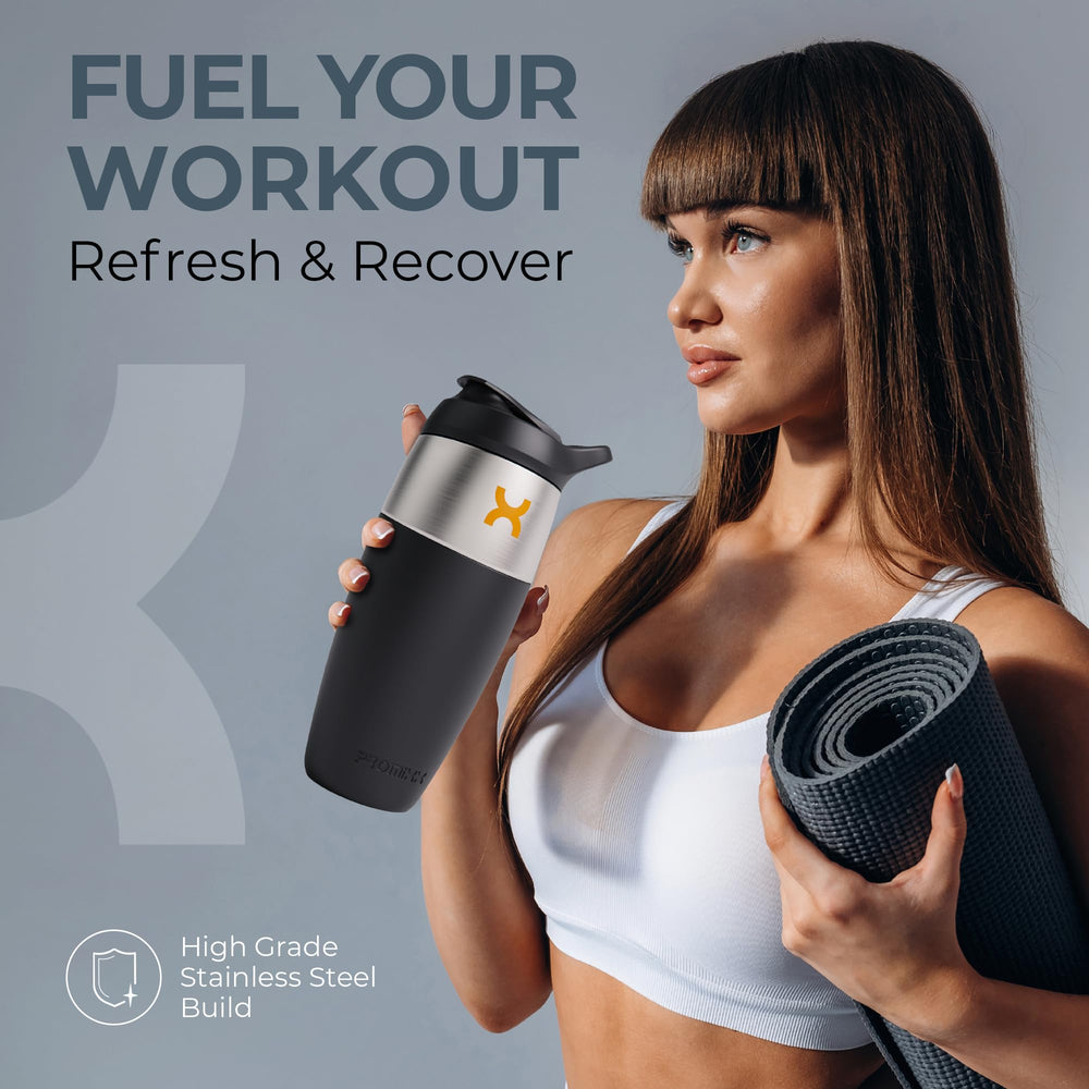 Promixx 32oz shaker BPA-free material supports daily use with confidence.