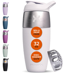 Promixx 32oz shaker cap lid provides a secure leak-proof seal for on-the-go hydration.
