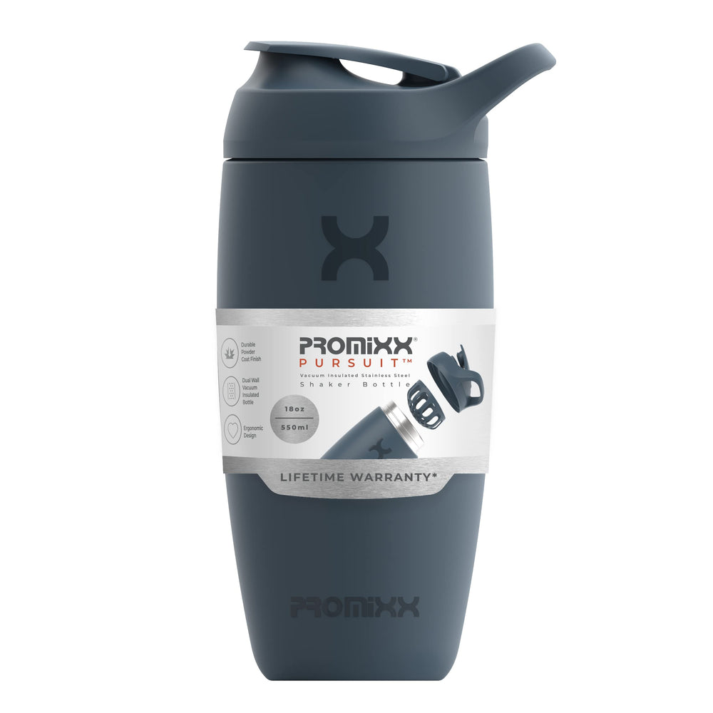Promixx Pursuit leakproof lid with carry loop supports on-the-go hydration.