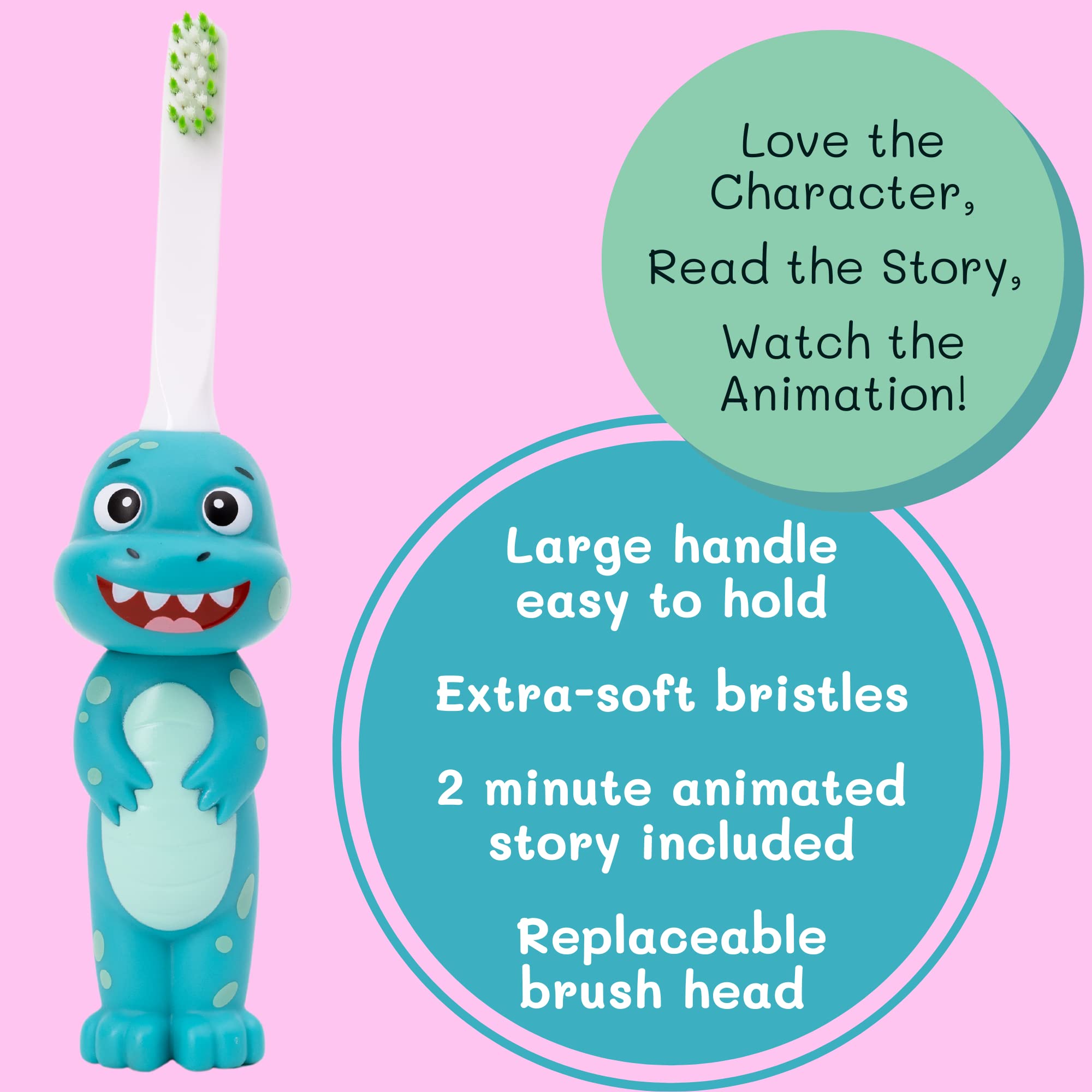 Promotes healthy brushing habits and safety