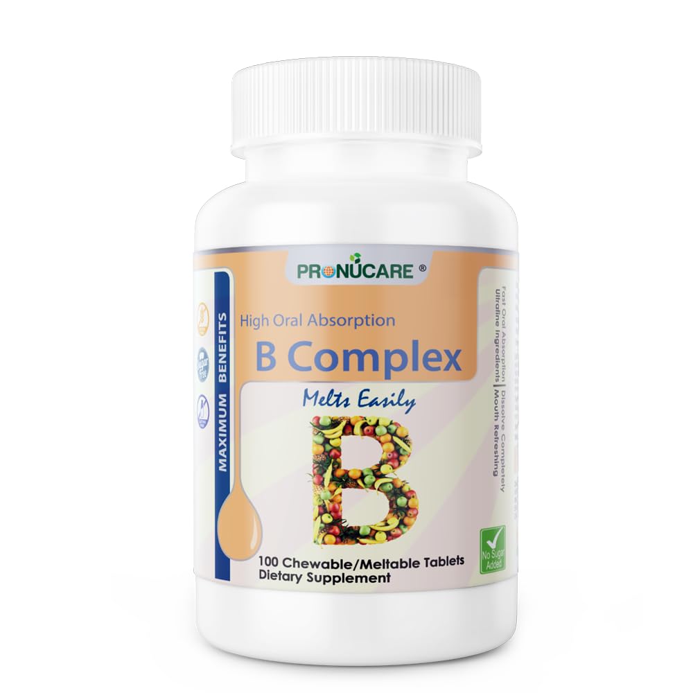 PRONUCARE Vitamin B Complex Buccal Lozenges bottle with menthol flavor