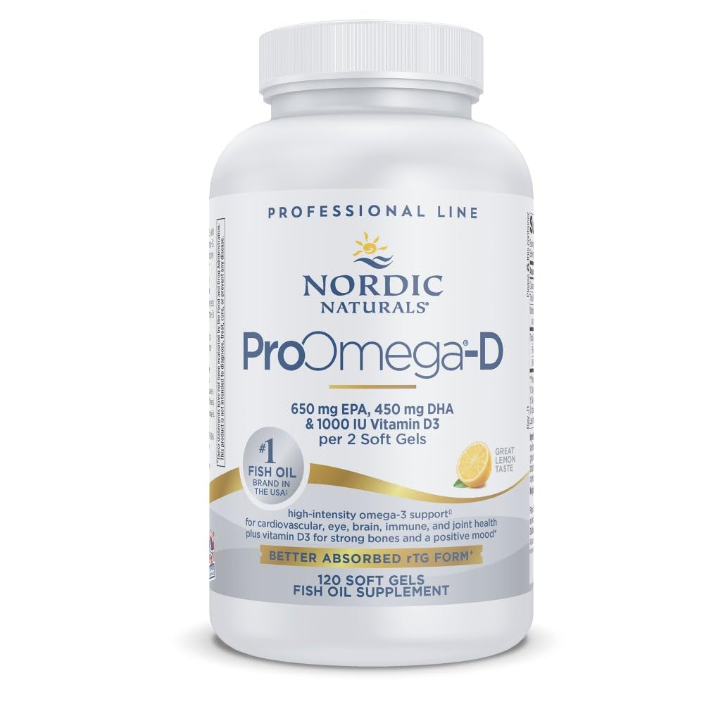 Nordic Naturals ProOmega-D Lemon bottle label
