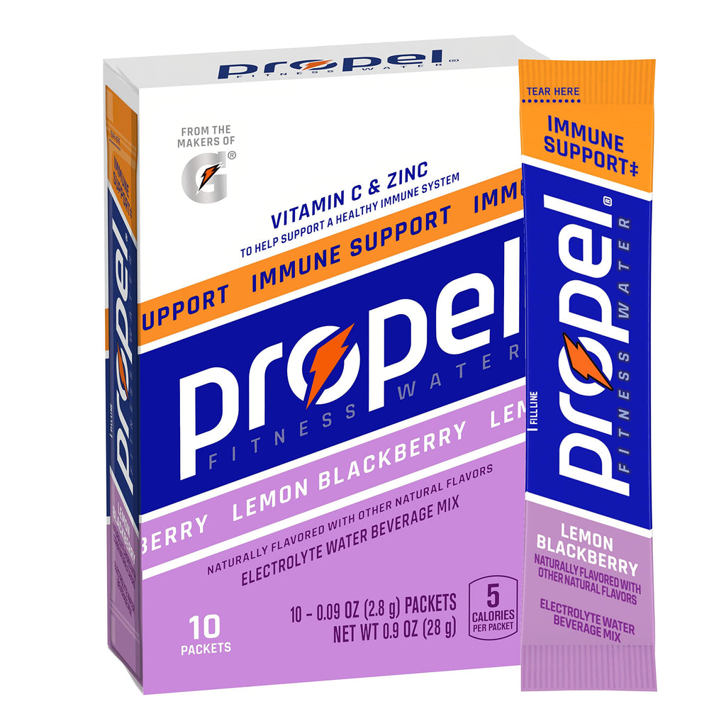 Propel Immune Support Powder Lemon Blackberry bottle