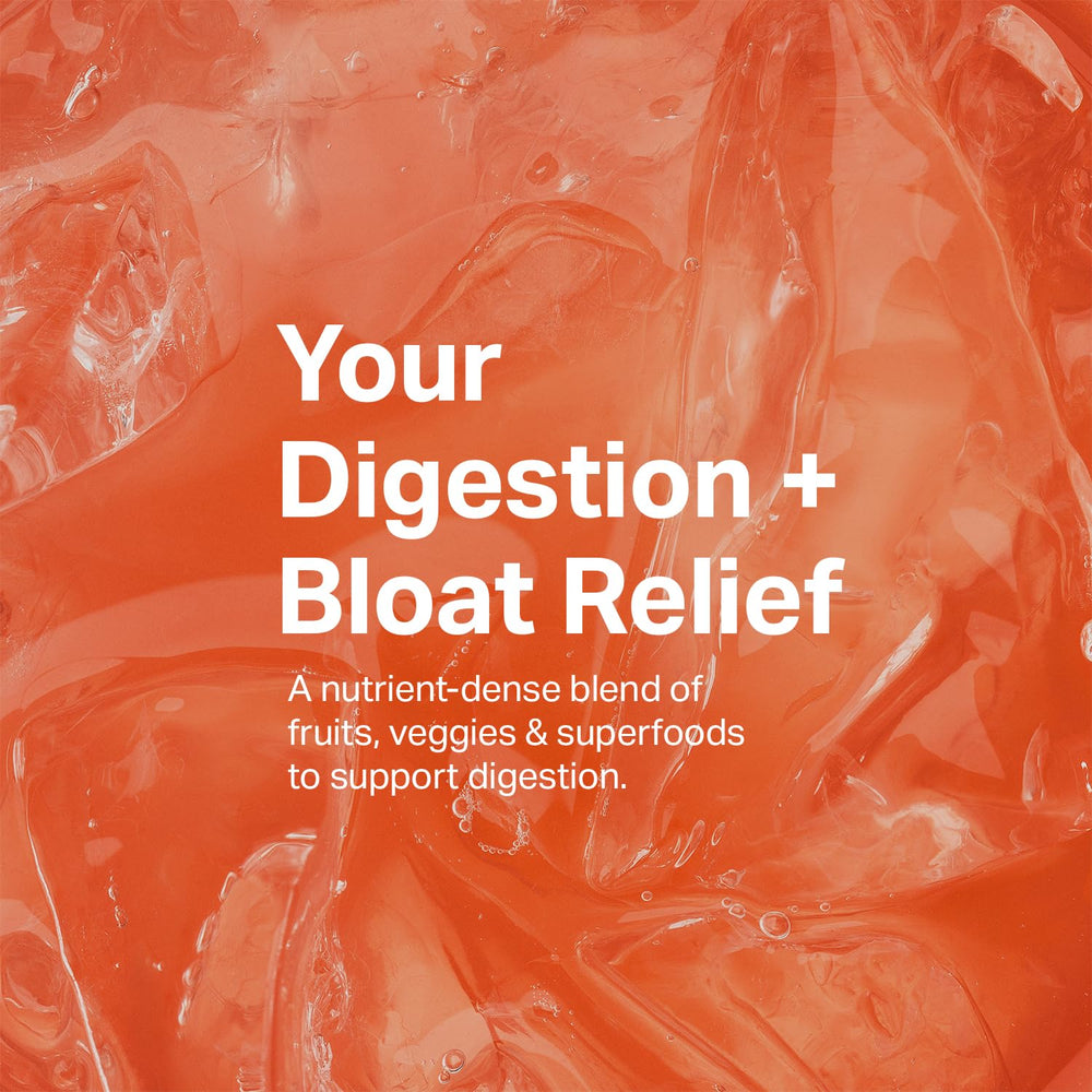 Scoop of pink powder next to glass of prepared drink