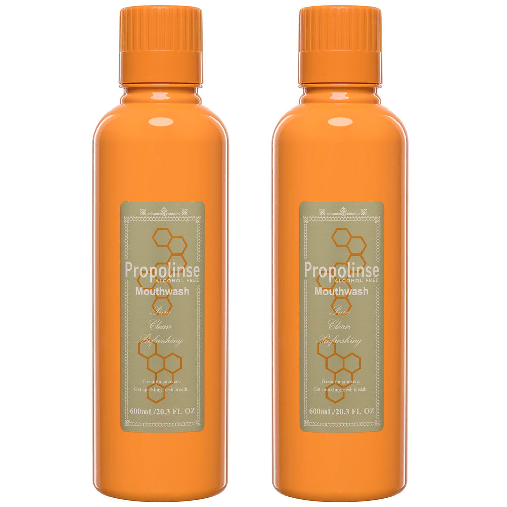 Propolinse Mouth Wash Pure 2-pack 600ml bottles on display
