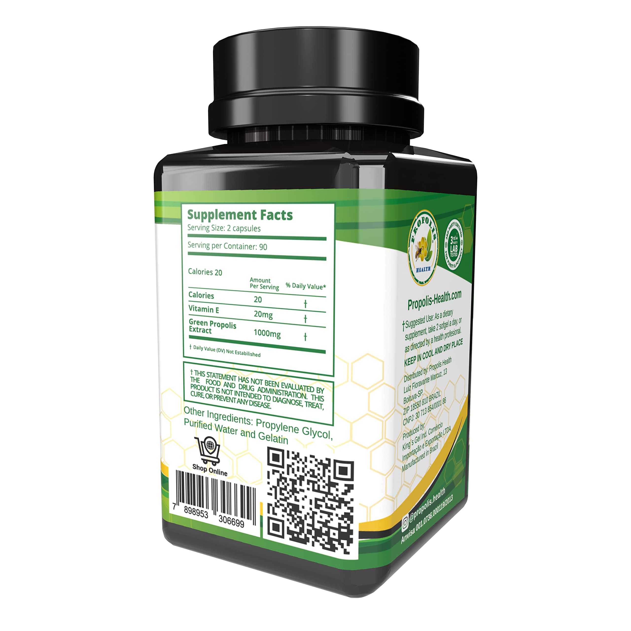 Premium ingredients and science concept image for Propolis Health