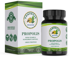 Propolis Health Capsules bottle with 1000mg daily dose