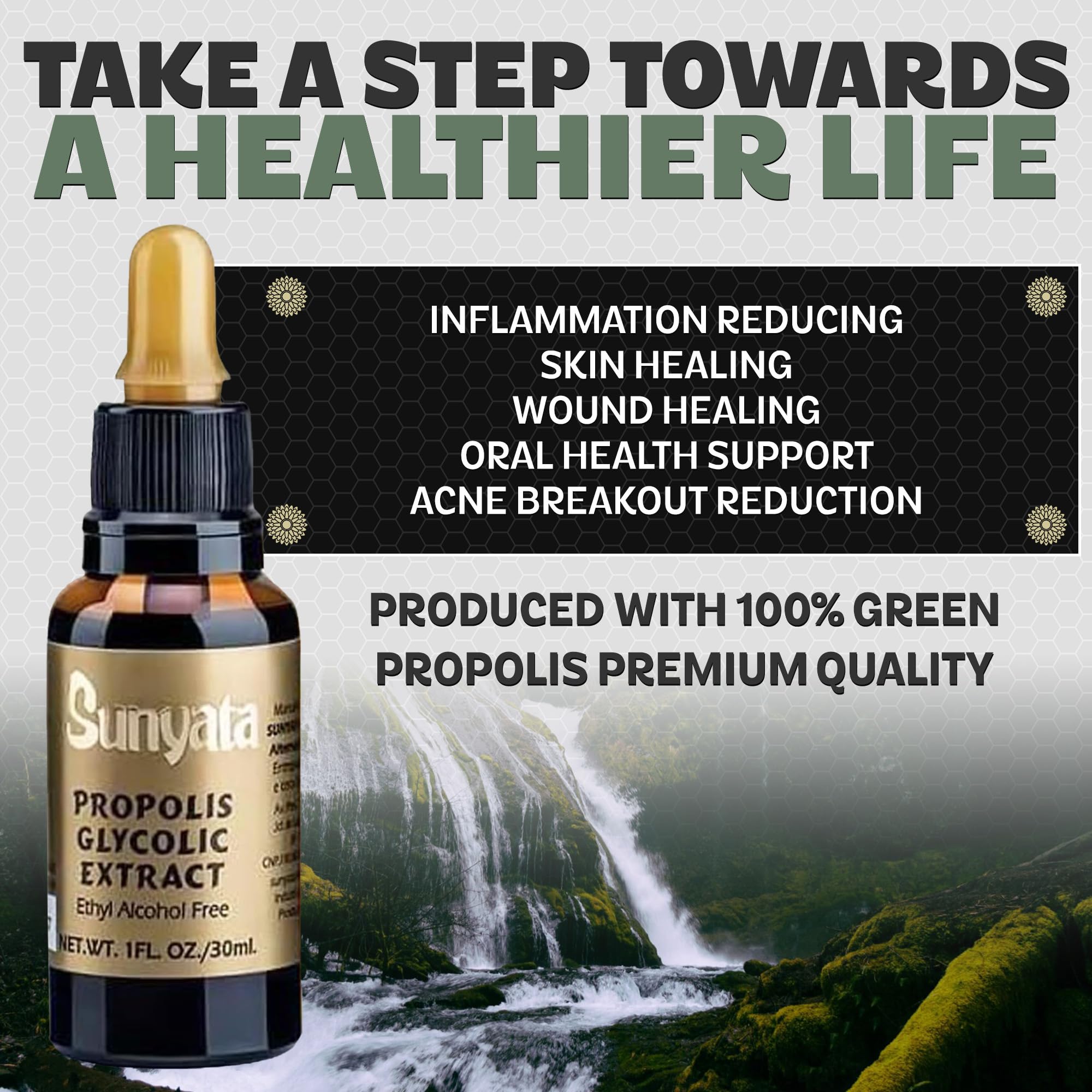 Propolis maceration concentration 43-45%