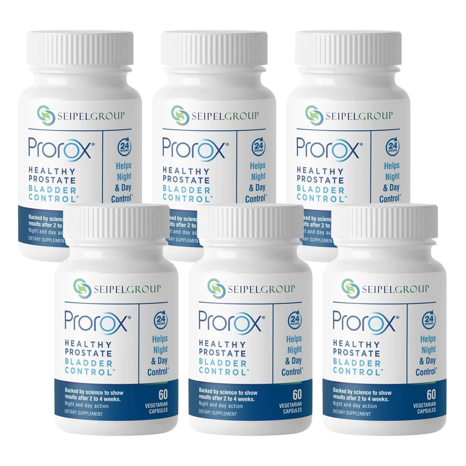 PROROX bottle with label showing Prostate & Bladder Support