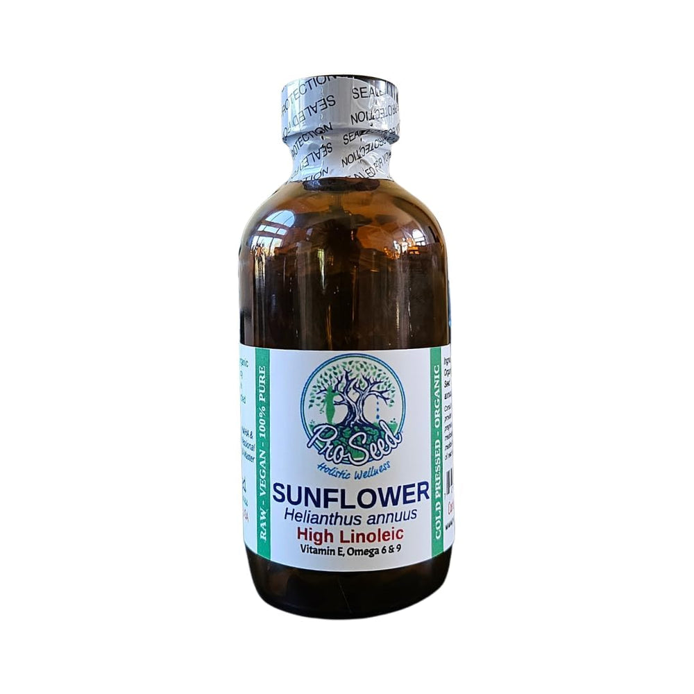 Nutrition and ingredients panel of ProSeed Sunflower Seed Oil