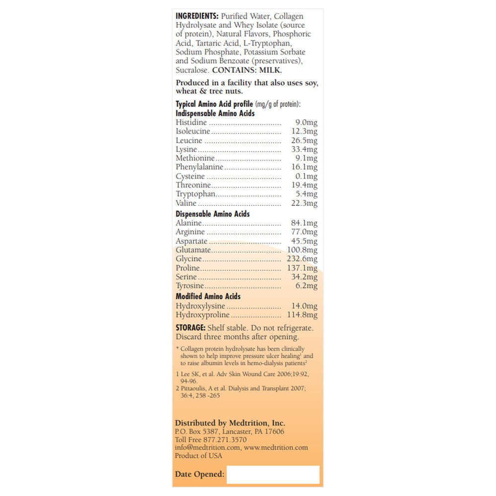 ProSource NoCarb bottle label shows collagen and whey protein blend.