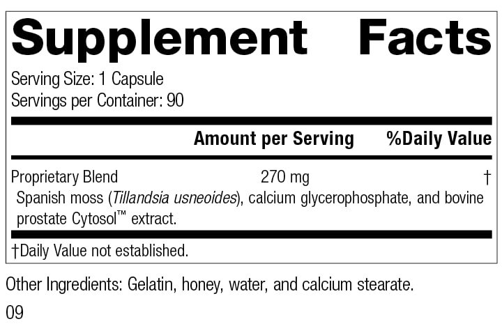 Illustration showing Spanish moss ingredient in Prost-X