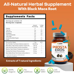 Prosta Eros bottle back label view