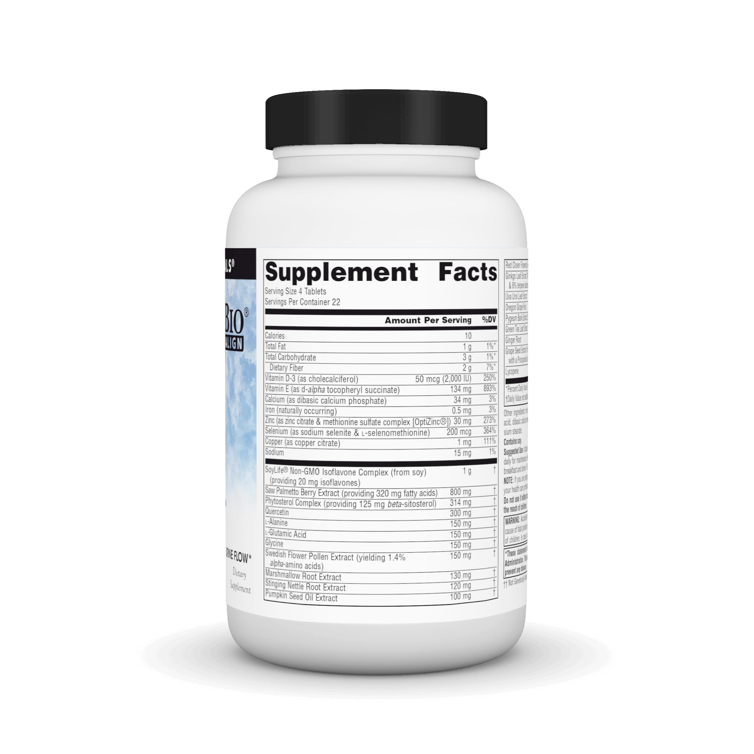 Close-up of Prosta-Response bottle and tablets