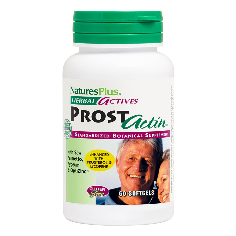 Natures Plus ProstActin bottle with softgels