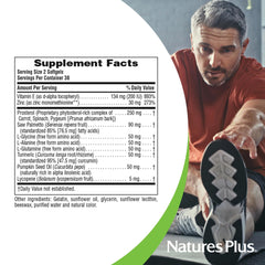 60 softgels bottle of ProstActin