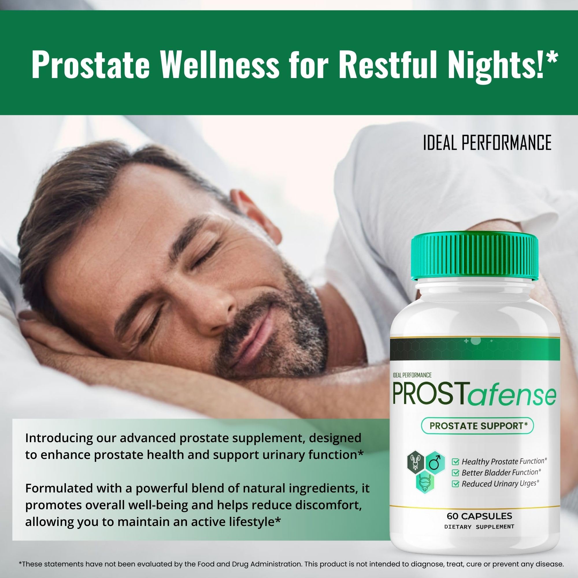 Prostafense all-natural support pills bottle
