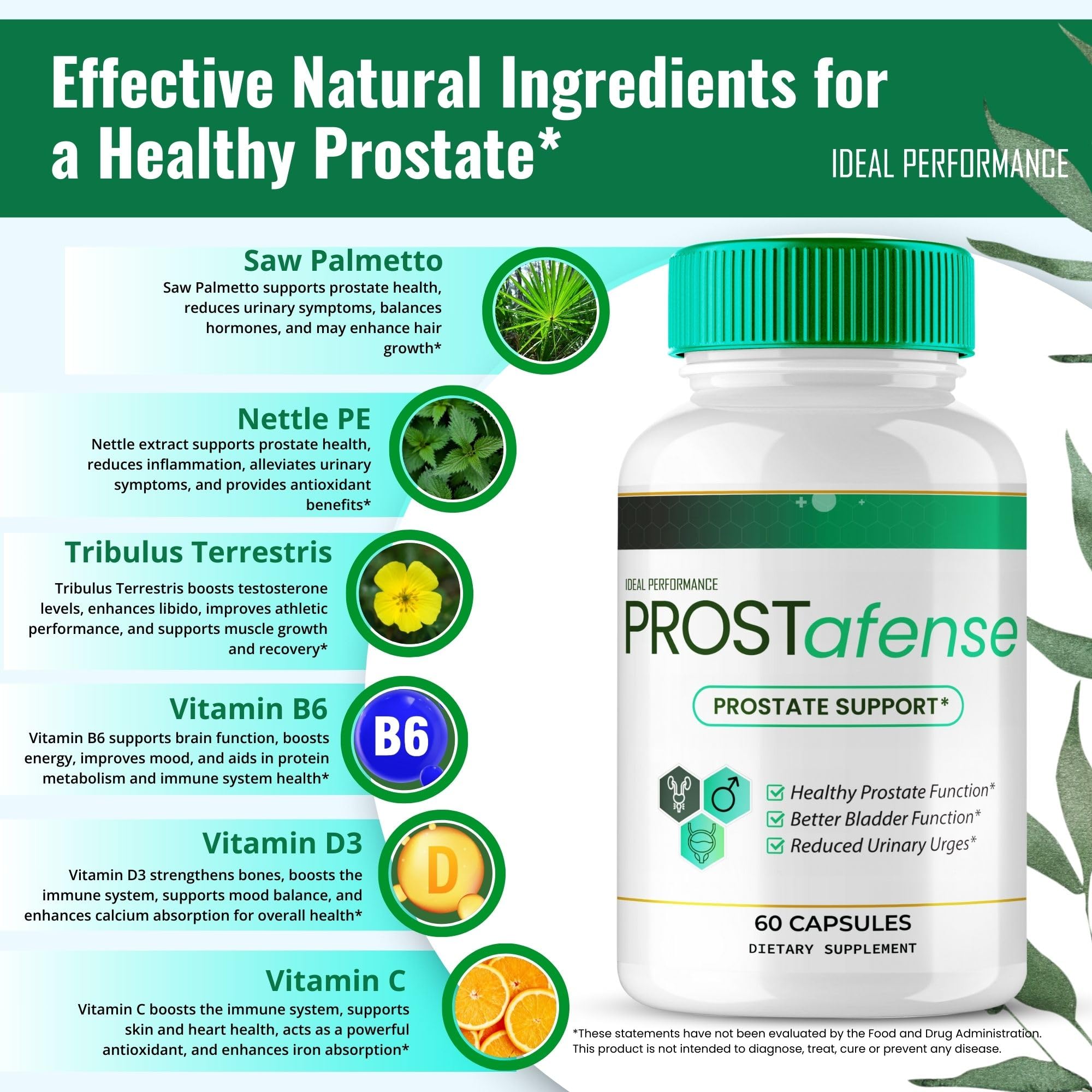 Prostafense daily wellness formula bottle with seal