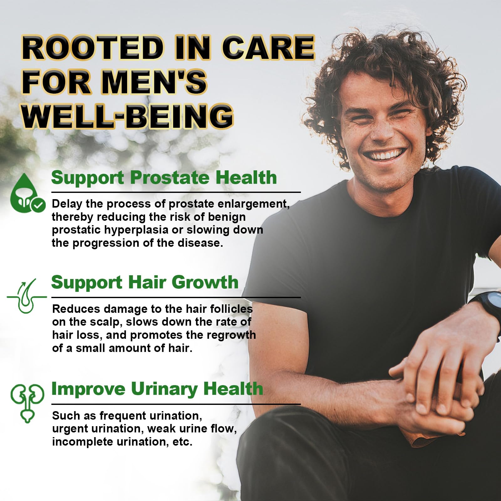 Concept image of prostate and urinary health