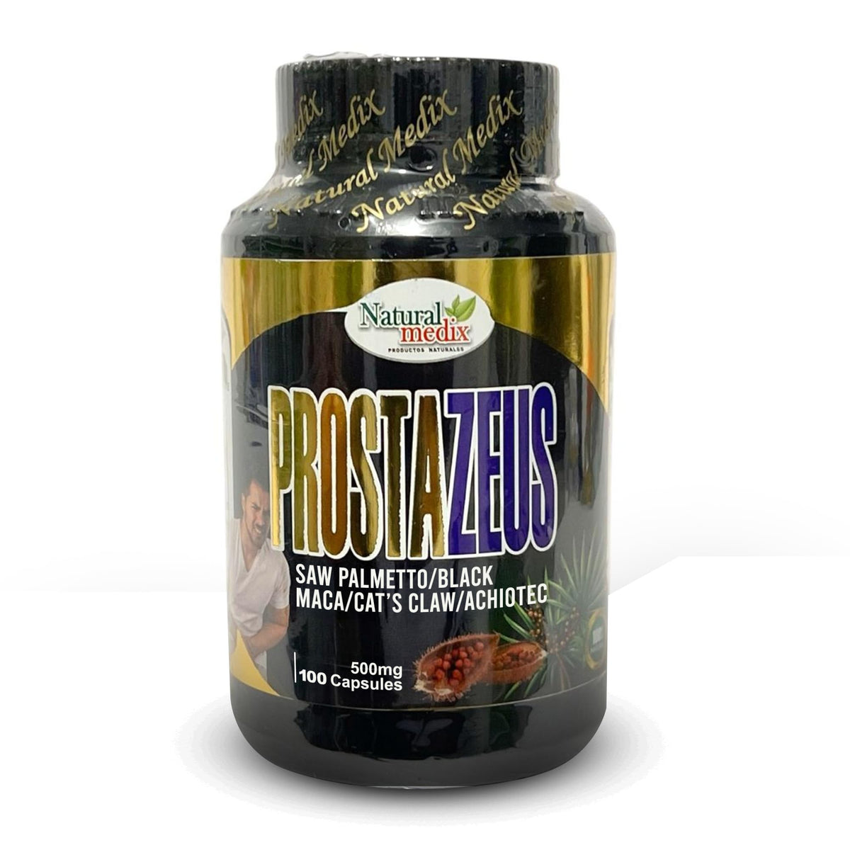 Prostazeus Complex Formula bottle with capsules