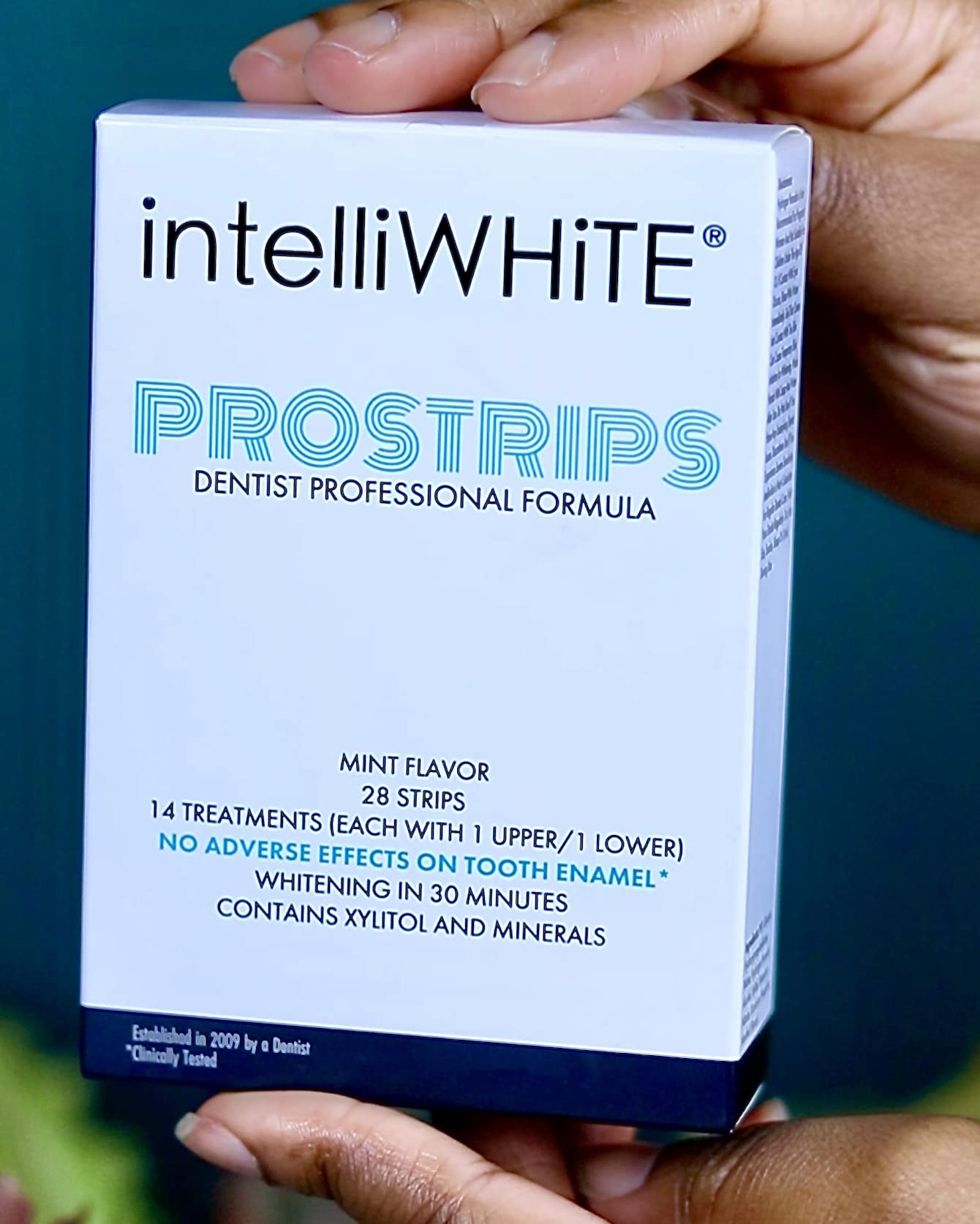 Before and after Prostrips whitening