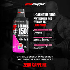 PROSUPPS L-Carnitine Liquid 1500 Berry label - nutrition facts