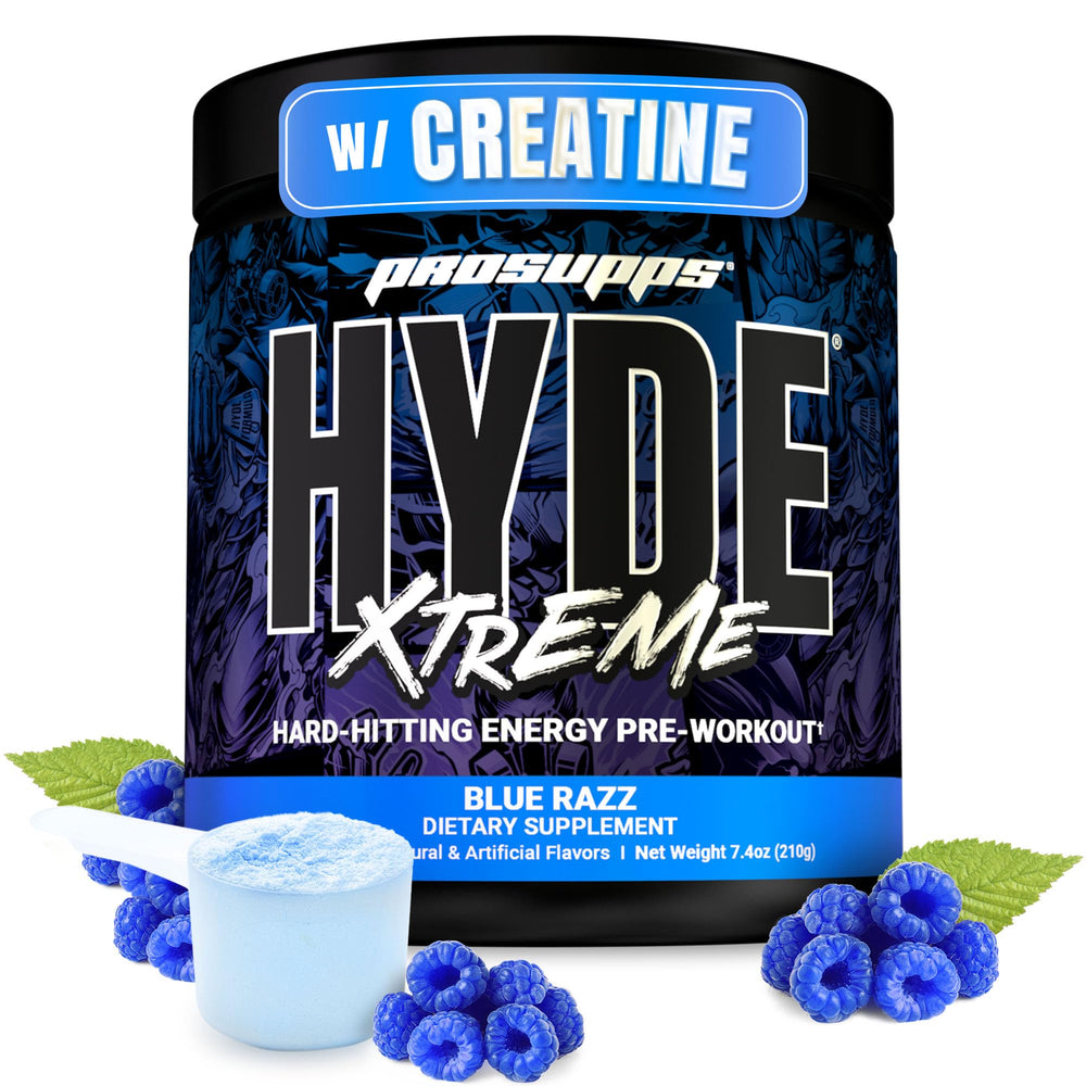 PROSUPPS Mr Hyde Xtreme Pre-Workout Blue Razz tub