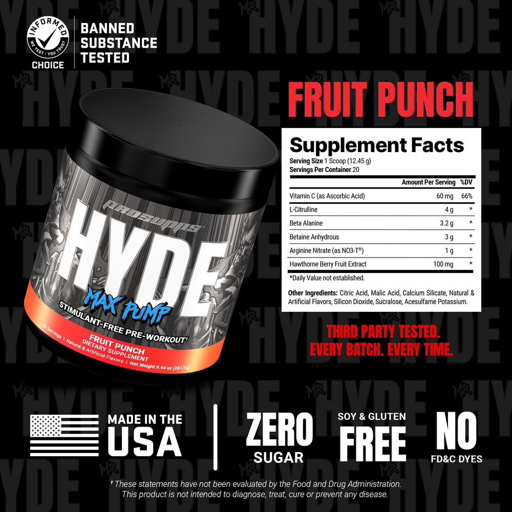 Clean, caffeine-free ingredients: soy-free and gluten-free