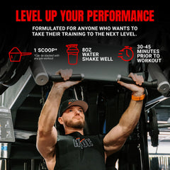Usage directions: mix one scoop with water before exercise
