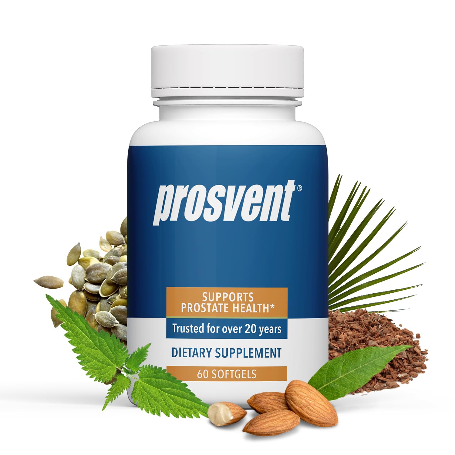 Prosvent Advanced Prostate Support bottle on white background