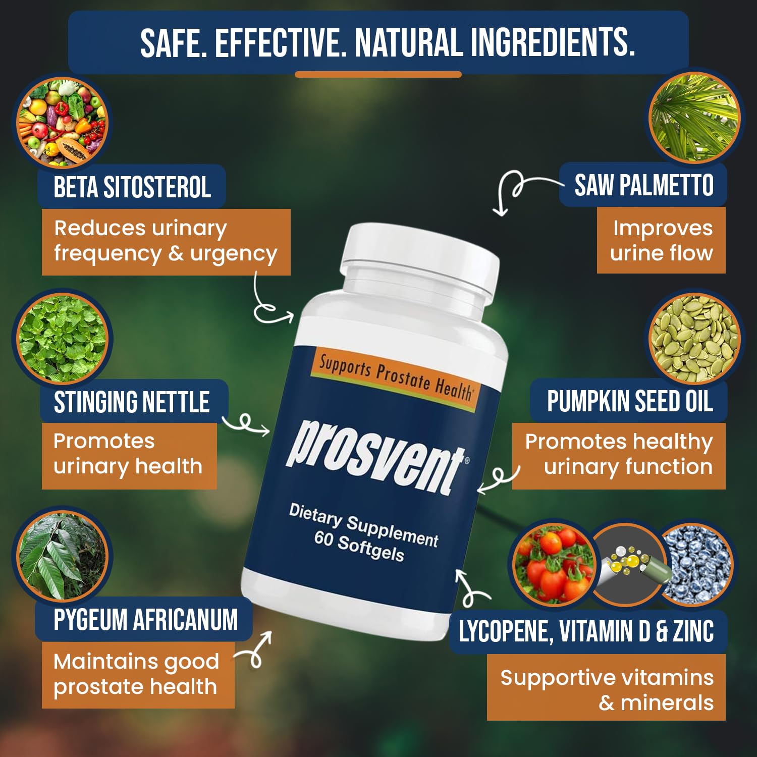 Bioperine included in Prosvent formula close-up