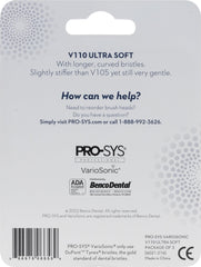PRO-SYS Black VarioSonic Replacement Head V110 Ultra Soft – side view