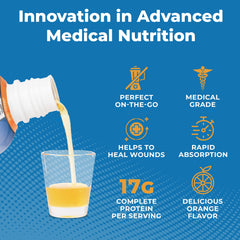 Nutrition and serving size display for ProT Gold Shot