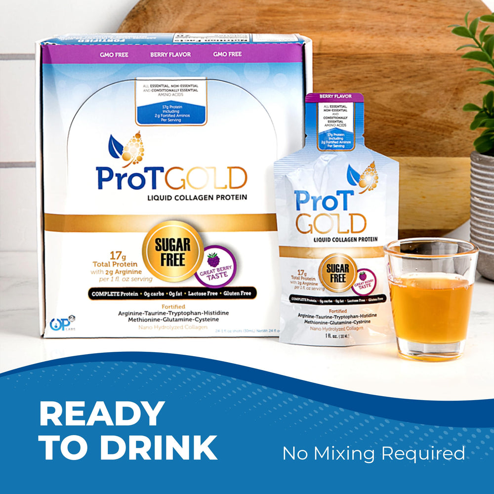 Icon highlighting wound support with 2g arginine in ProT Gold Berry