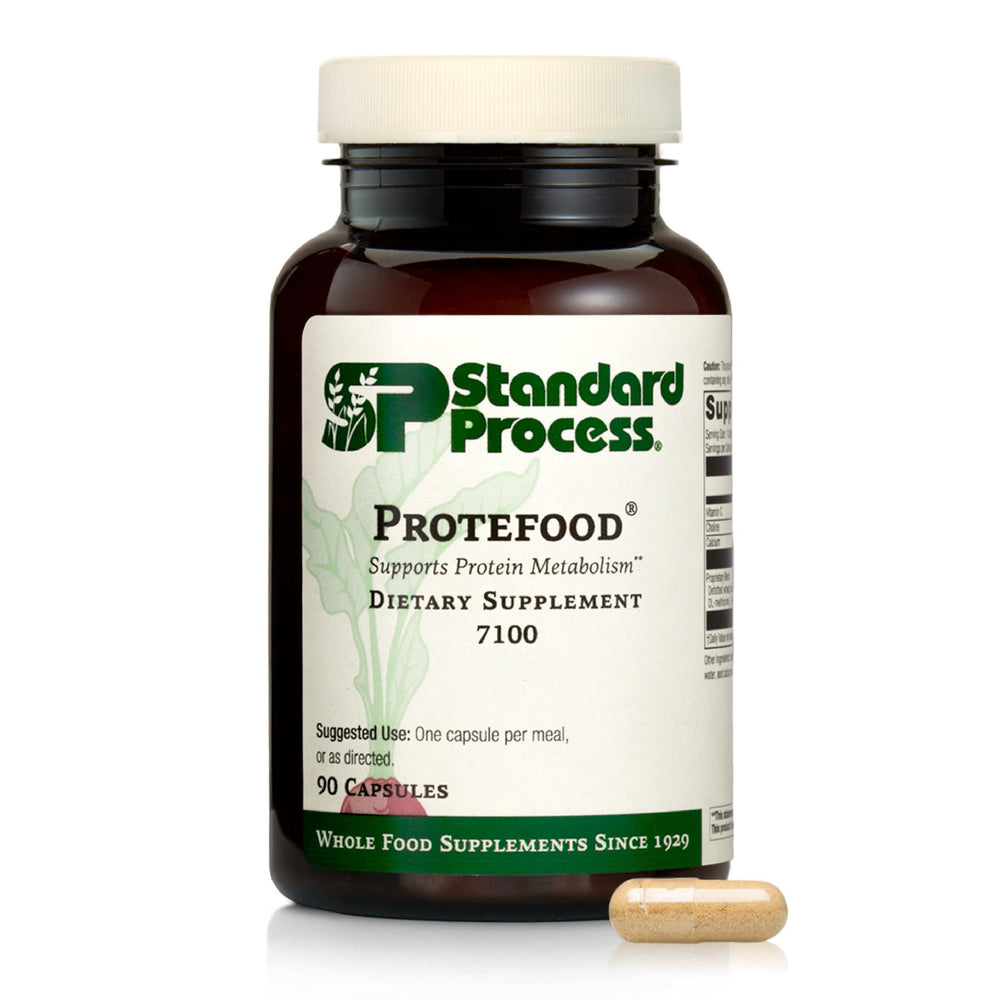 Protefood Standard Process bottle with label on white