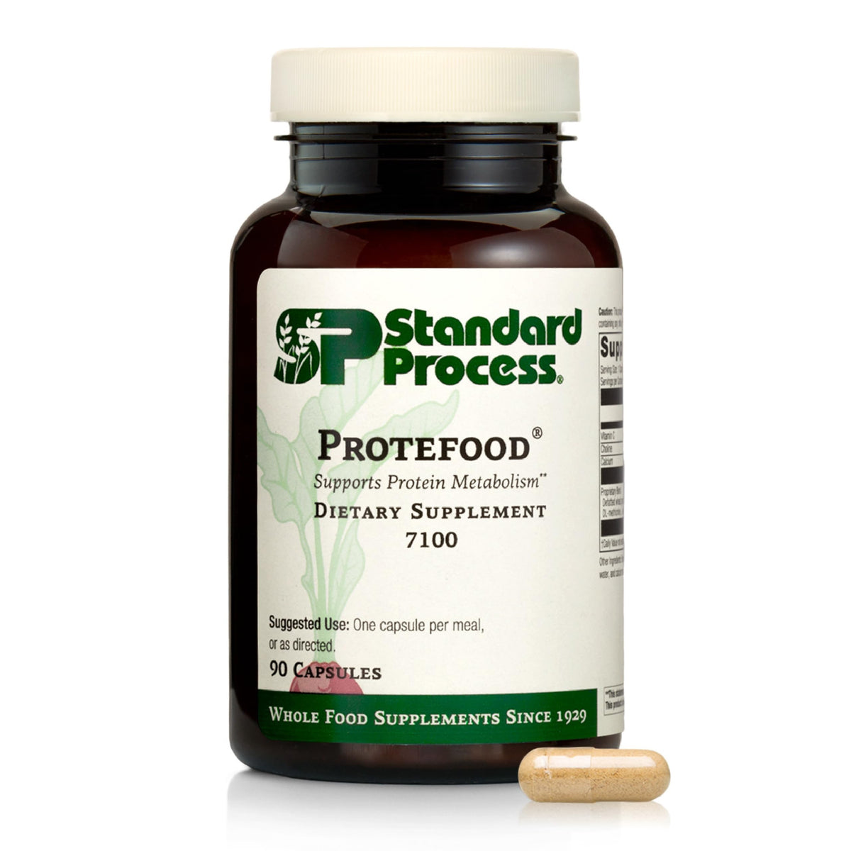 Protefood Standard Process bottle with label on white