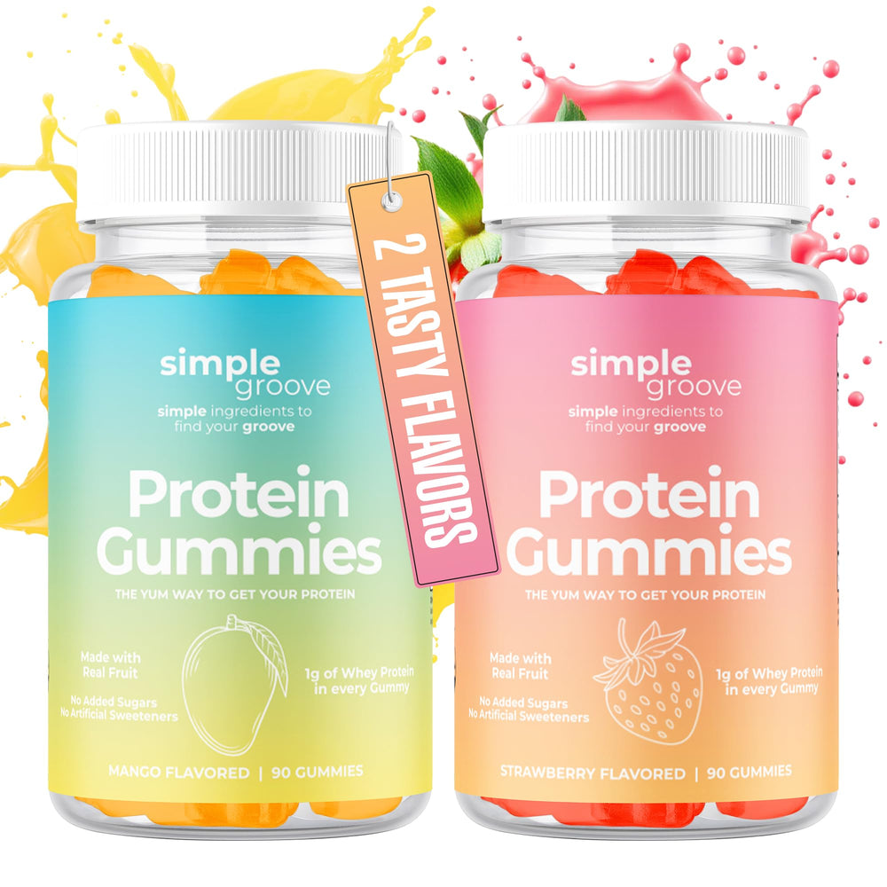 Protein gummies displayed as an on-the-go snack