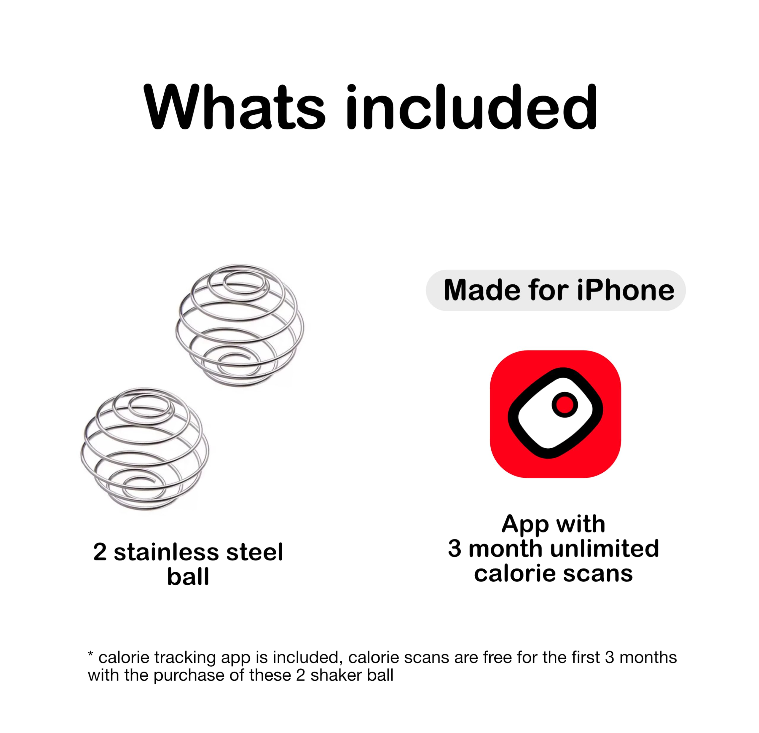 Smooth, lump-free shakes using the two shaker balls