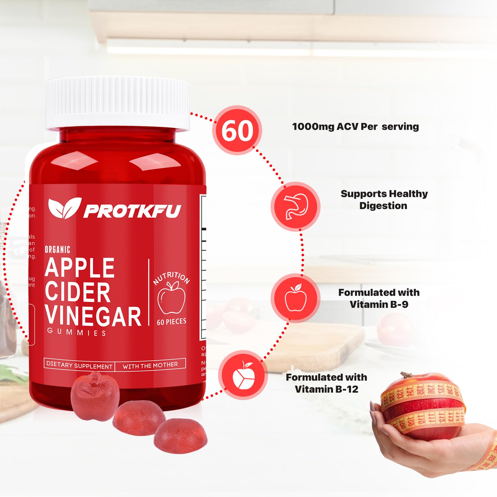 ACV gummies with B12 and B6 ingredients