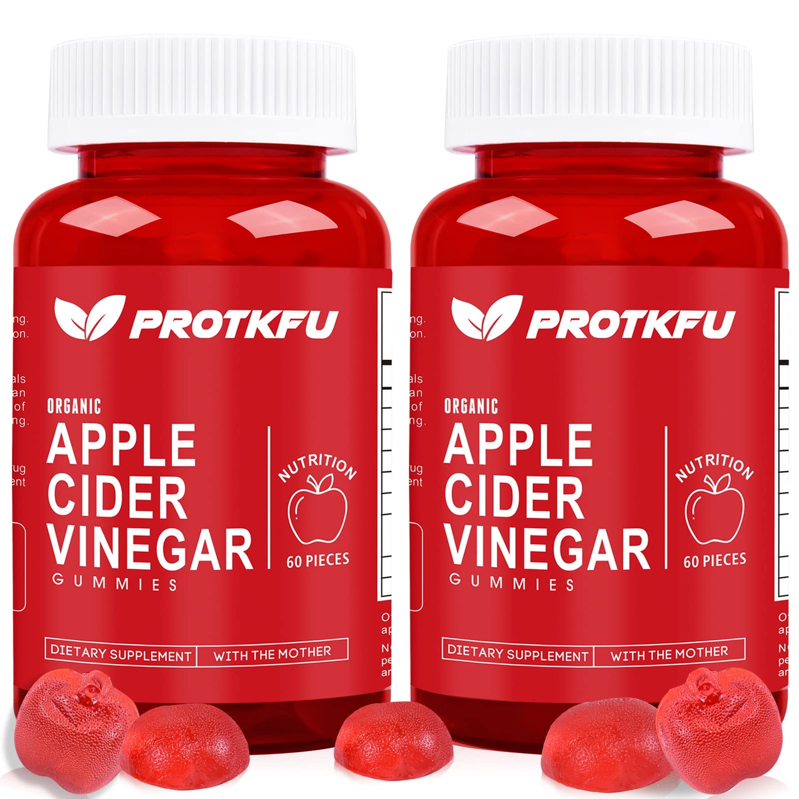 ProTKFU Apple Cider Vinegar Gummies 120-count bottle label