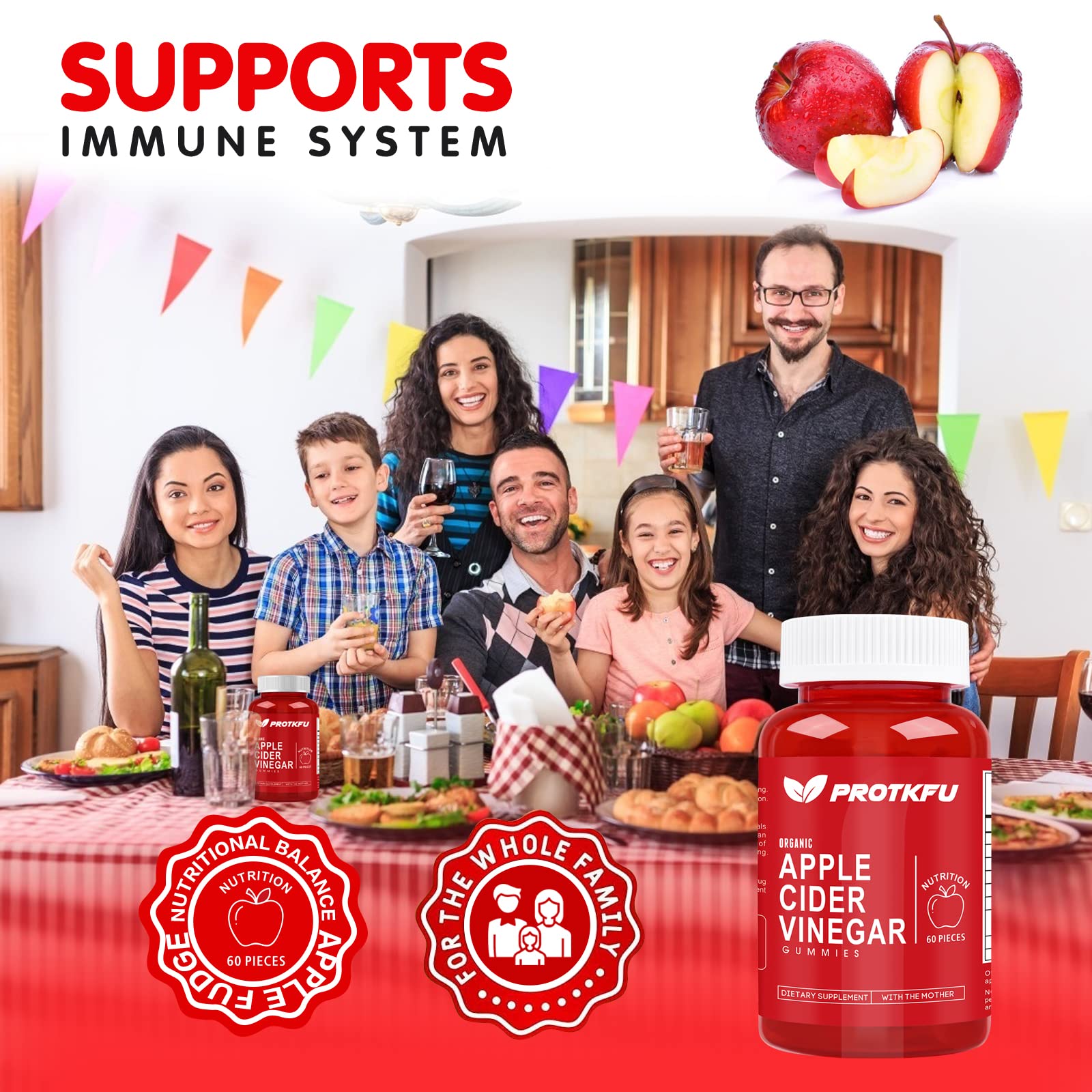 Immune support with ProTKFU Apple Cider Vinegar Gummies