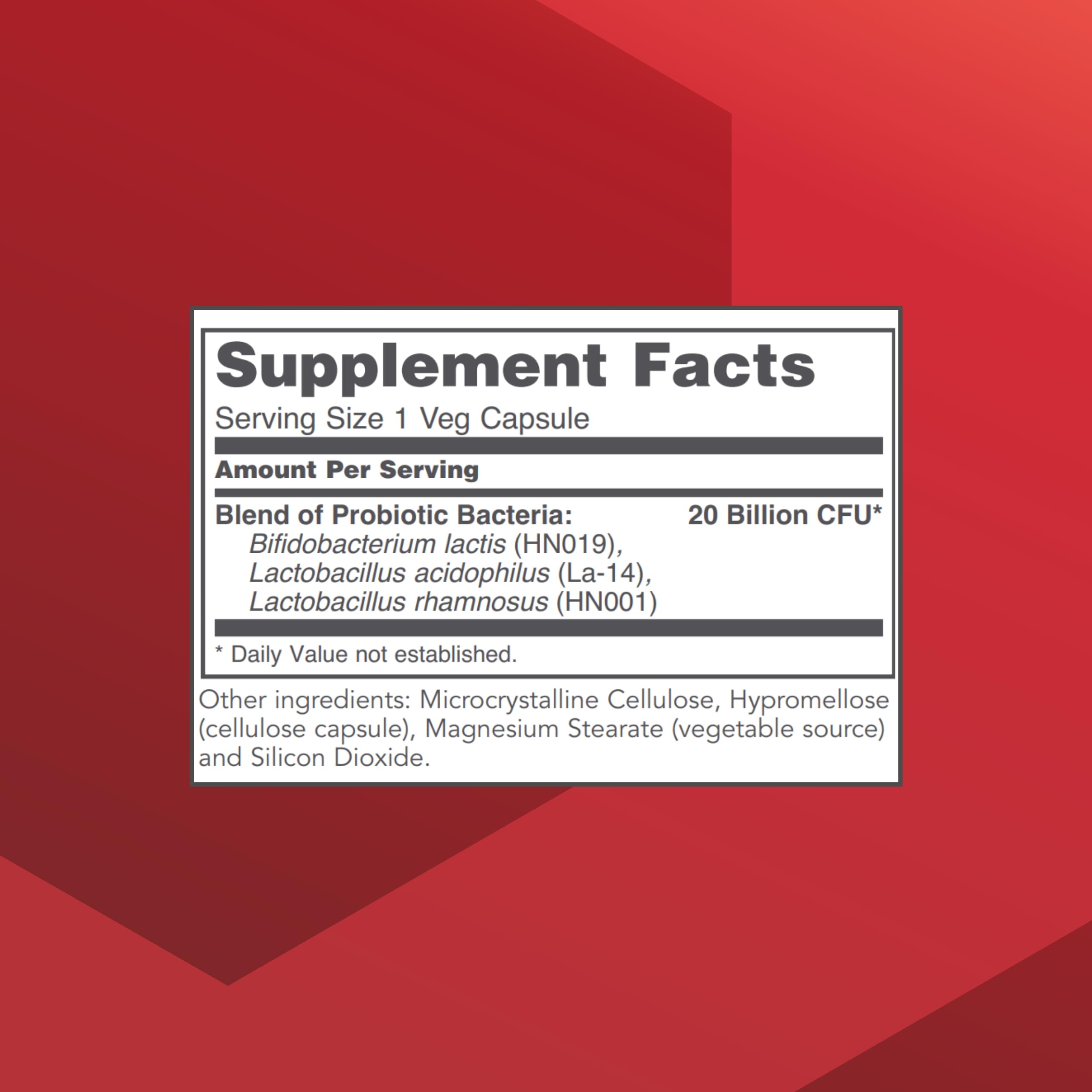 Gut health support with Lactobacillus strains for women