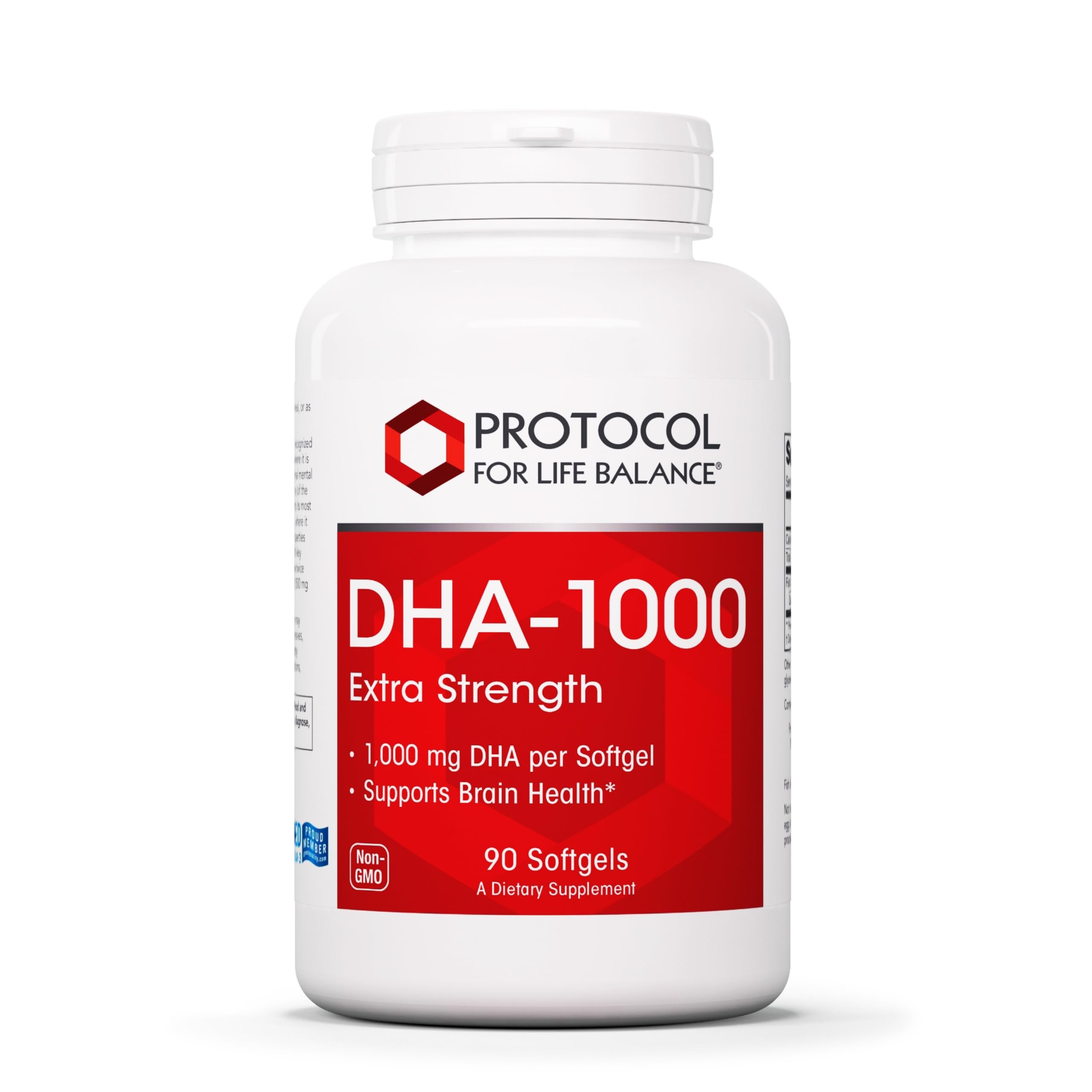 Protocol DHA-1,000 Extra Strength bottle with 90 softgels