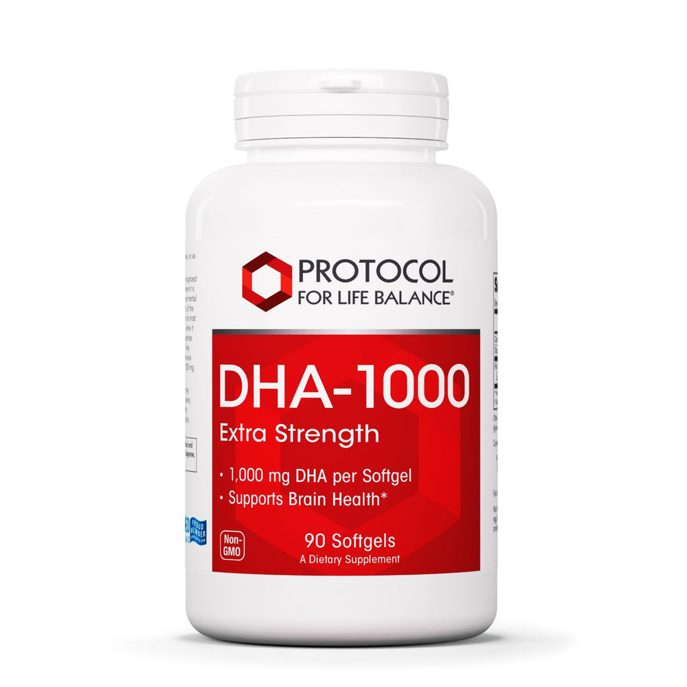 Protocol DHA-1,000 Extra Strength bottle with 90 softgels