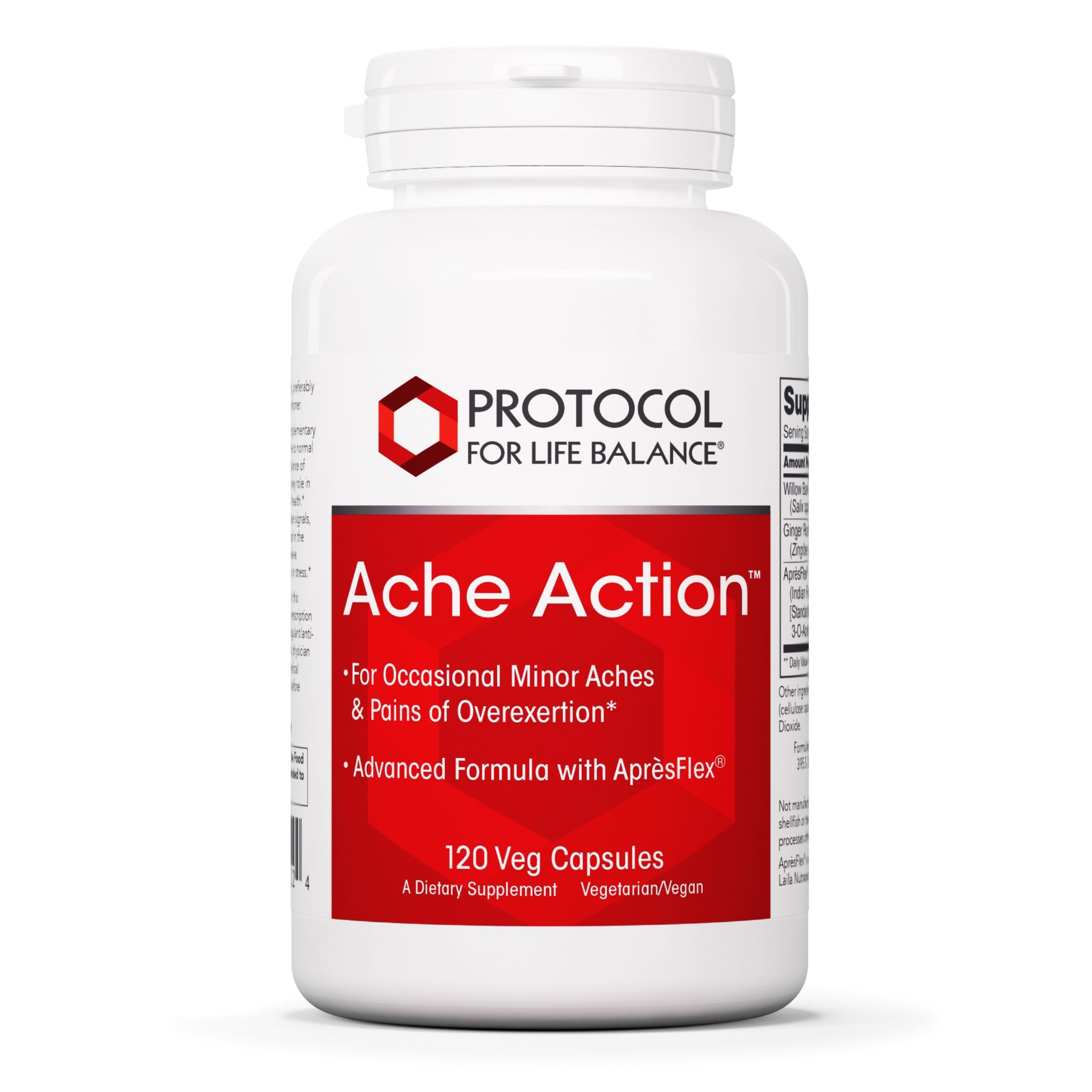 Ache Action joint supplement bottle with front label