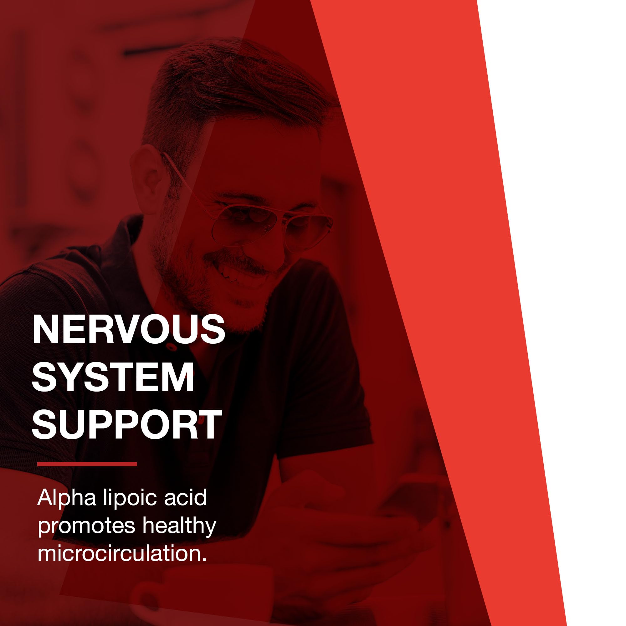 Nutrition facts panel showing 60 capsules per bottle